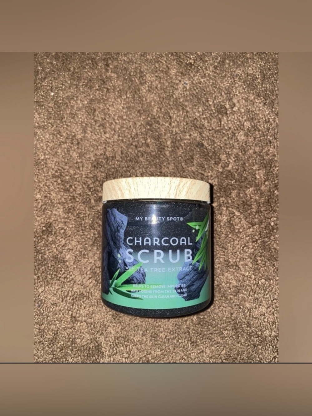 Charcoal Scrub with Tea Tree Extract - Black